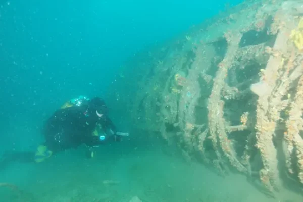 Torpedni čamac Schnellboot S-158 u podmorju